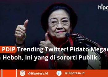 Foto megawati saat memeberi sambutan