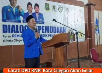 Ketua DPD KNPI Kota Cilegon Saat memberikan sambutan